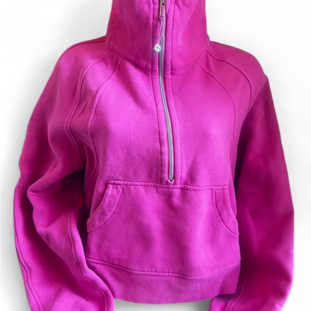 Pink Lululemon Scuba Half Zip